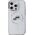 Karl Lagerfeld Karl Lagerfeld KLHMP14LHLSKCH iPhone 14 Pro 6.1" biały/white hardcase IML Metal Karl&Choupette Head MagSafe