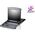 Przełącznik Aten Przełącznik KVM ATEN KL1516AN, 48 cm TFT, VGA, PS/2-USB over Kat 5, 16 portów, niemiecki układ klawiatury