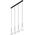 Lampa wisząca TKKRYWULT TK Lighting Martin 4503 lampa wisząca zwis 4x6W G9 czarna/biała