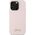 Guess Guess GUHCP16LSMBSLP iPhone 16 Pro 6.3"   różowy/pink hardcase Silicone Script Metal Logo & Frame