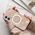 Guess Guess GUHMP16XH4PYEEW iPhone 16 Pro Max   6.9" brązowy/brown hardcase IML Peony On 4G Background MagSafe