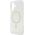Guess Guess GUHMP16SHFGERET iPhone 16 6.1" przeźroczysty/transparent hardcase IML Glitter Circle MagSafe