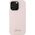 Guess Guess GUHCP16SSMBSLP iPhone 16 6.1"       różowy/pink hardcase Silicone Script Metal Logo & Frame