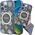 Guess Guess GUHMP16XH4PYEEB iPhone 16 Pro Max 6.9" blue/blue hardcase IML Peony On 4G Background MagSafe