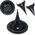 Vilde Lampki Ogrodowe Solarne LED Stalowe Wbijane VILDE 11,5 cm 12 szt.