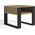 Topeshop STOLIK KAWOWY ŁAWA MODERN MINI 2P SLIM DĄB ARTISAN CZERŃ LAMELE