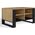 Topeshop STOLIK KAWOWY ŁAWA MODERN 4P DĄB ARTISAN CZERŃ