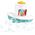BB JUNIOR BB JUNIOR bath toy Splash 'N Play Music Tugboat, 16-89024