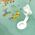Keeeper KEEEPER baby bath with plug FUNNY FARM, green, 84 cm, 18426