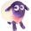 Sweet dreamers SWEET DREAMERS ewan sheep with sound sensor Deluxe Purple