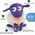 Sweet dreamers SWEET DREAMERS ewan sheep with sound sensor Deluxe Purple