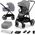 Wózek KinderKraft KINDERKRAFT stroller pushchair 2in1 NEA 2in1 platinium grey, KSNEA000GRY2000