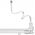 Niania Lionelo LIONELO holder for a mobile nanny, LOC-FLEXIGRIP WHITE