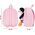 Perletti PERLETTI Mini backpack with removable plush Peggie penguin, 13078