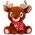 KEEL TOYS KEEL TOYS Christmas plush with Scarf 25cm assort., SX1947