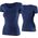 Brubeck SS1398W Koszulka damska z krótkim rękawem COMFORT MERINO granatowy M