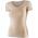 Brubeck SS1398W Koszulka damska z krótkim rękawem COMFORT MERINO beżowy XL