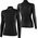 Brubeck LS1657W Bluza damska COOLER czarny XL