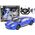 LeanToys Auto Zdalnie Sterowane RC 1:16 Światła Niebieski