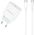 Ładowarka Jellico JELLICO ładowarka sieciowa AK180 PD 20W 1xUSB-C + kabel USB-C - USB-C Biały