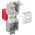 Goobay CAT 6A gniazdo Keystone RJ45, UTP, 500 MHz - Wersja kolorystyczna Czerwony