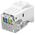 Goobay CAT 5e gniazdo Keystone RJ45, UTP, 100 MHz