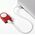 Lampka biurkowa Lexon Lexon Lucie LED clip red/red LL121R