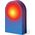 Lampka biurkowa Lexon Lexon Lucie LED clip blue/blue LL121B