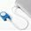 Lampka biurkowa Lexon Lexon Lucie LED clip blue/blue LL121B