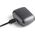 Lampa stołowa Lexon Lexon Minute Alarm Clock Mini Gray/Gun LR154X