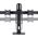 StarTech StarTech 2MC1S-MONITOR-STAND uchwyt / stojak do monitorów 68,6 cm (27") Biurko Czarny