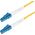 StarTech SPSMLCLC-OS2-1M kabel InfiniBand / światłowodowy LC LC/UPC Żółty