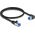 DeLOCK 80221 kabel sieciowy Czarny 0,5 m Cat6a S/FTP (S-STP)