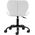 Taboret kosmetyczny QS-06B czarno biały