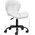 Taboret kosmetyczny QS-06B czarno biały