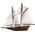 Puzzle 3D statek żaglowiec BLUENOSE 80 ele ZA2906