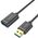 Kabel USB Unitek USB-A - USB-A 0.5 m Czarny (Y-C456GBK)