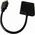 Adapter AV Gembird HDMI - D-Sub (VGA) + Jack 3.5mm czarny (A-HDMI-VGA-03)
