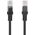 Lanberg Patchcord, Cat5e, nieekranowany, 15m, czarny (PCU5-10CC-1500-BK)