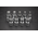 Neo Zestaw nasadek trzpieniowych imbusowych hex 1/2" H4-H17 9szt.. (08-705)