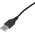 Kabel USB Akyga USB-A - DC 3.5 x 1.35 mm 0.8 m Czarny (AK-DC-03)