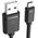 Kabel USB Unitek USB-A - microUSB 0.5 m Czarny (Y-C454GBK)
