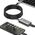 Adapter USB Unitek USB-C - USB-C Szary  (U305A)