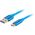Kabel USB Lanberg USB-A - 1 m Niebieski (CA-USBO-21CU-0010-BL)