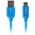 Kabel USB Lanberg USB-A - 1 m Niebieski (CA-USBO-21CU-0010-BL)