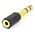 Adapter AV Gembird Jack 6.35mm - Jack 3.5mm czarny (A-6.35M-3.5F)