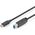 Kabel USB Digitus USB-C - USB-B 1.8 m Czarny (AK-300149-018-S)