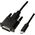 Kabel USB LogiLink USB-C - DVI-D 1.8 m Czarny (UA0331)