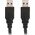 Kabel USB Lanberg USB-A - USB-A 0.5 m Czarny (CA-USBA-30CU-0005-BK)