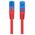 Lanberg PATCHCORD KAT.6A S/FTP LSZH CCA 0.5M CZERWONY FLUKE PASSED LANBERG